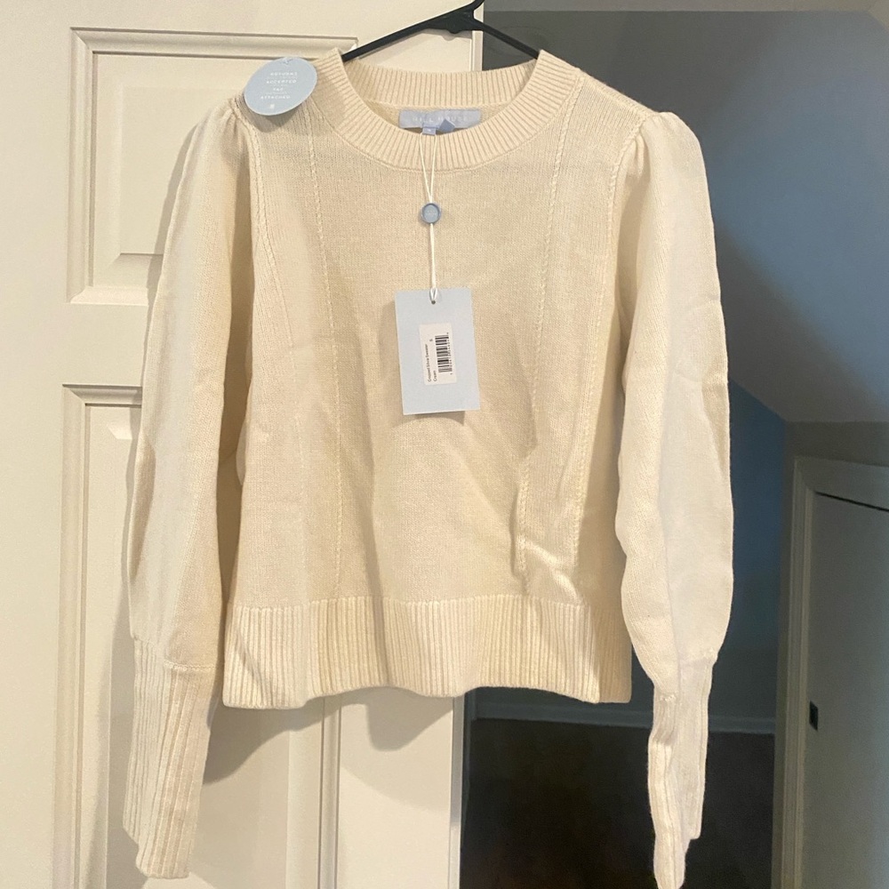 NWT Hill House Cream Crew  Sweater